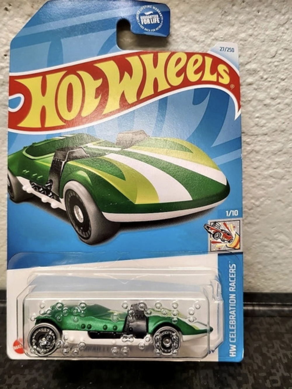 Hot Wheels HW Braille Racer - Twin Mill Green & Silver Die-Cast Car